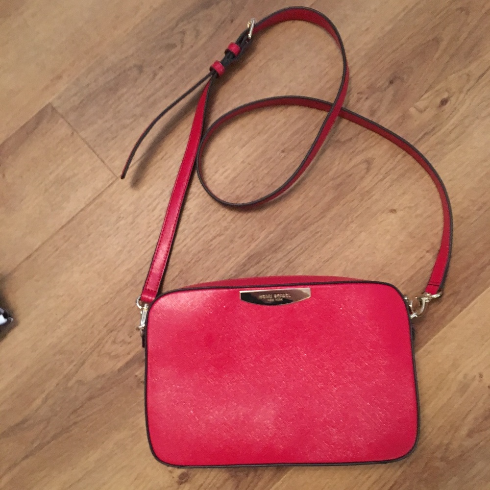 Henri Bendel Red Crossbody Bag - Like New